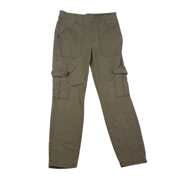 Sincerely Jules Pants - Sincerely Jules Womens Olive Green Stretch Cotton Pull On Cargo Pants Size L